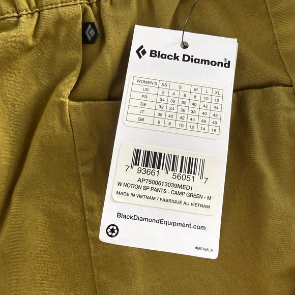 Black Diamond Women's Notion SP Hiking Climbing Pants NWT Size M - Picture 5 of 8